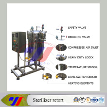 Kleiner elektrischer Autoklav-Sterilisator Retort mit papierlosem Recorder